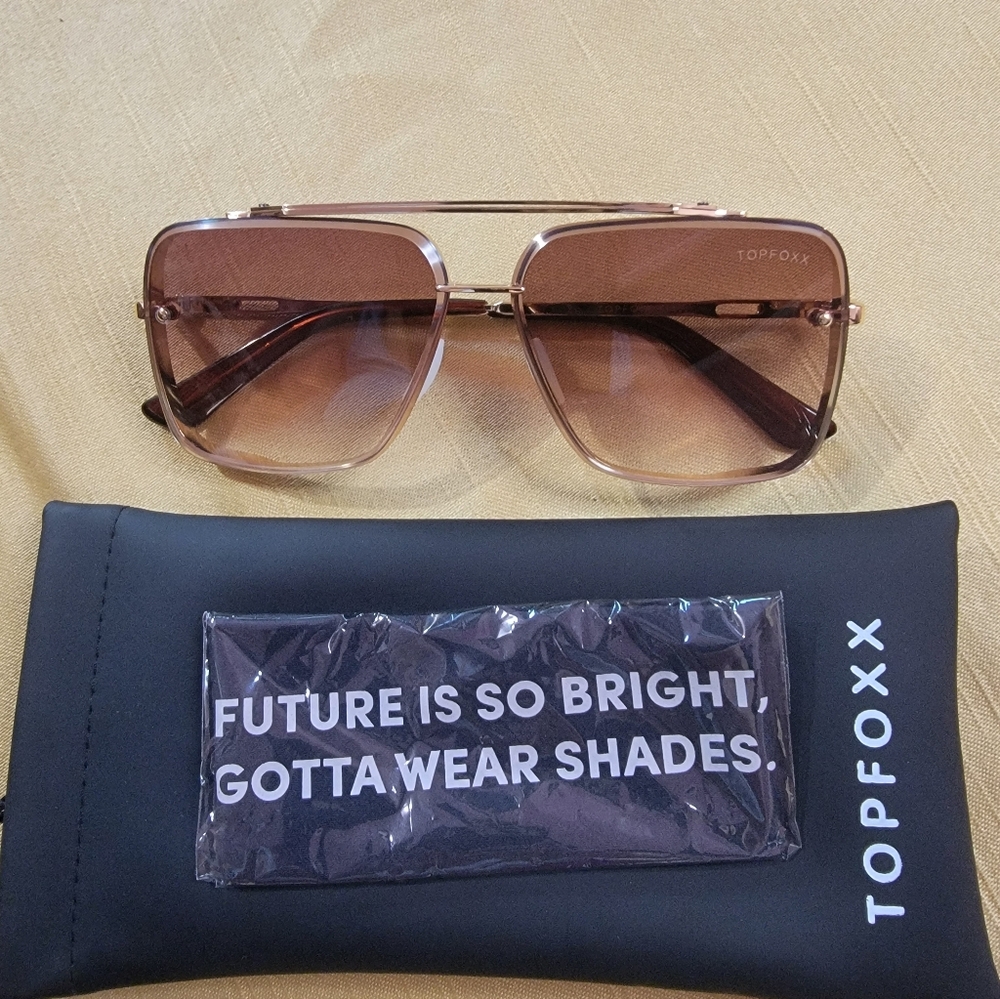 Topfoxx Women's Rose Gold Sunglasses - Picture 5 of 8